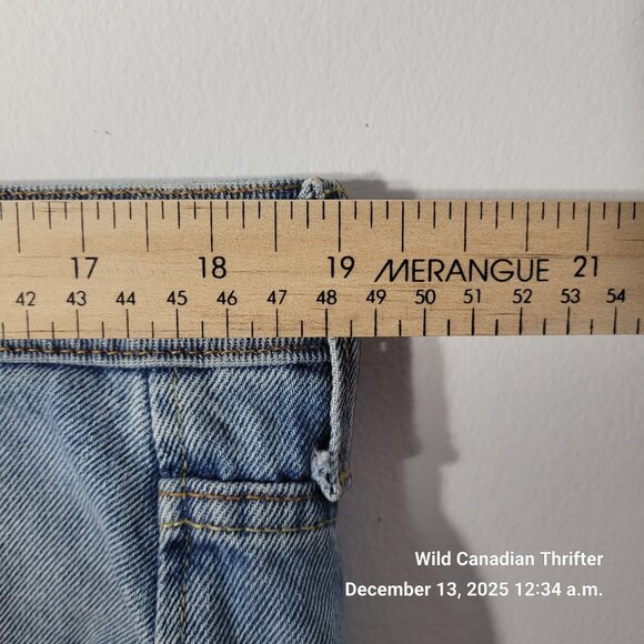 Jack & Jones 36 Light Blue Distressed Denim Shorts Raw Hem Button Fly - Picture 5 of 6